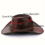 🤠 LIMITED-TIME 50% OFF! ☀️ Breathable Sunshade Cowboy Hat – Wide Brim, Rivet Details, Lightweight 🌵