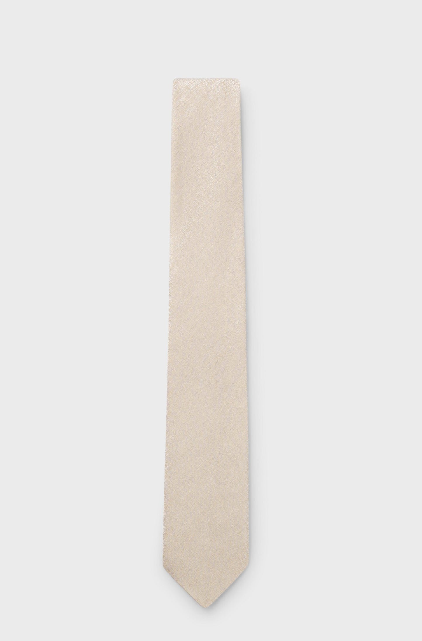 STRUCTURED TIE IN COTTON AND SILK